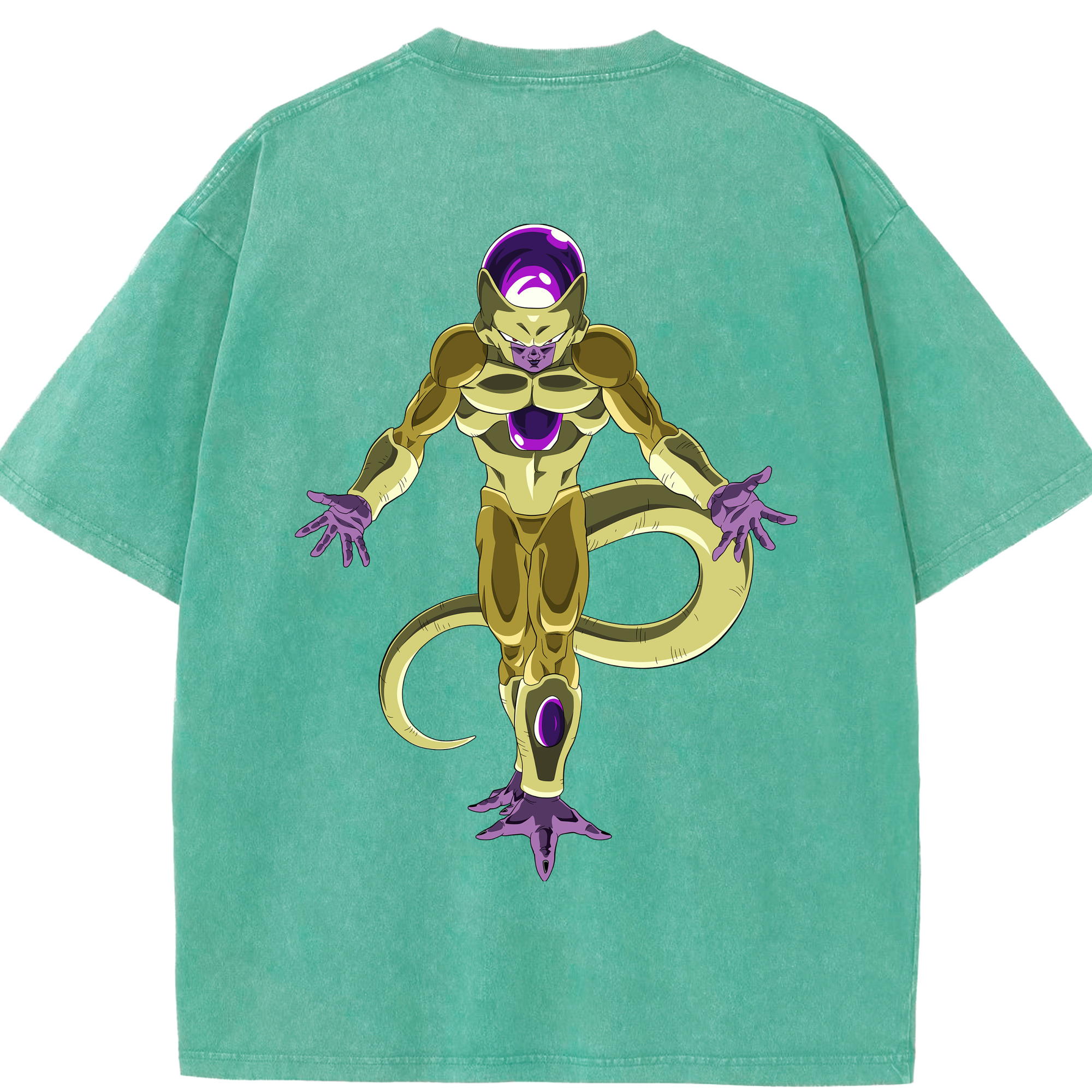（画像用） ドラゴンボール フリーザ DRAGON BALL Frieza 綿100% ヴィンテージ風 半袖Tシャツ（背面プリント）